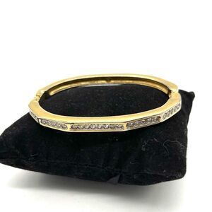 Swarovski Crystal Begets in Gold Plated Bangle